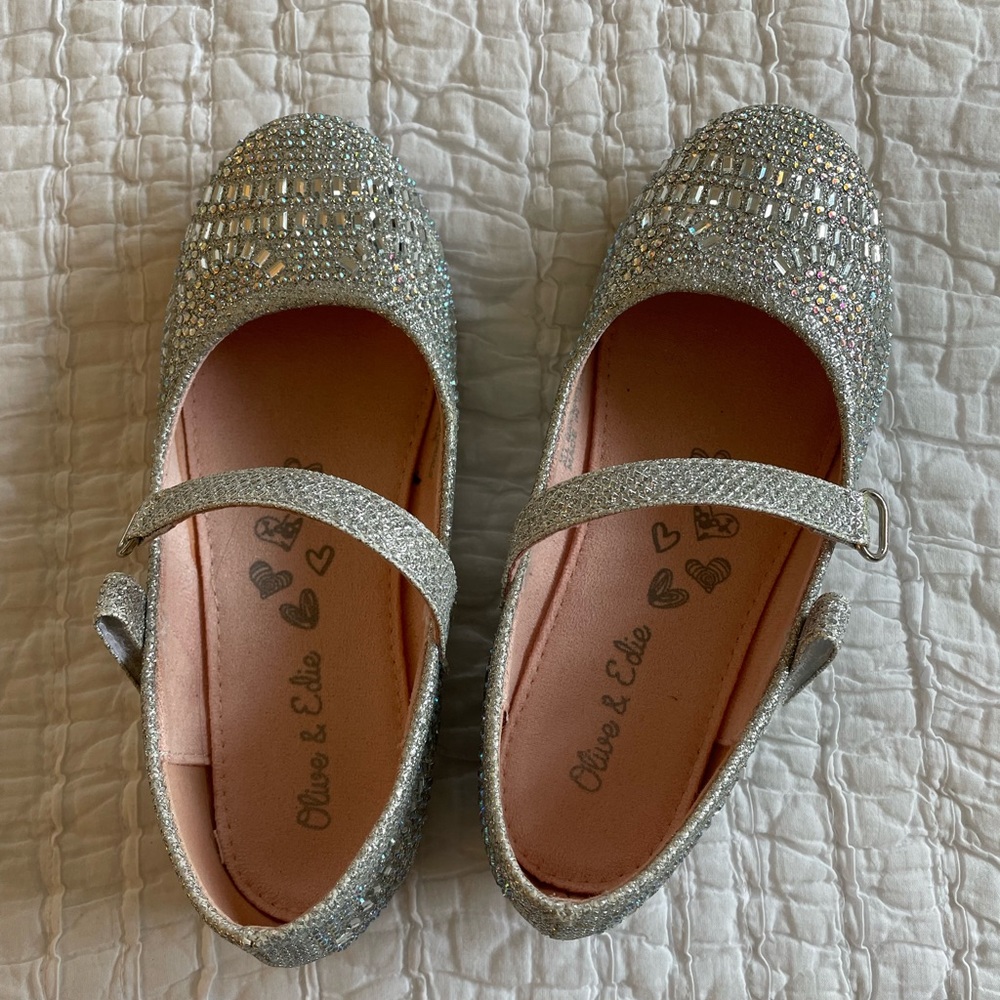 Little girls Olive & Edie rhinestone Mary Jane shoes